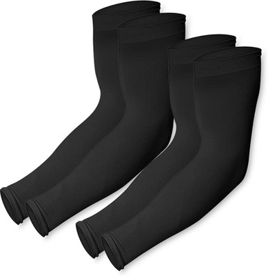 Endless Nylon Arm Sleeve For Men & Women(Free, Black)
