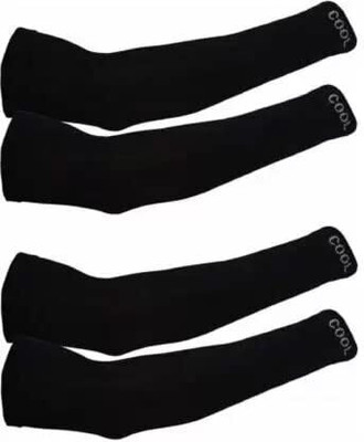Atipriya Nylon Arm Sleeve For Men & Women(L, Black)