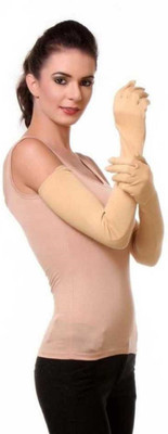 EXITANCE Cotton Arm Sleeve For Women(Free, Beige)