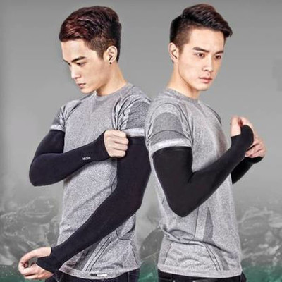 RBSOCK Polyresin Arm Sleeve For Boys & Girls(Free, Black)