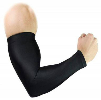 Adnate Cotton Arm Sleeve For Boys & Girls(Free, Black)