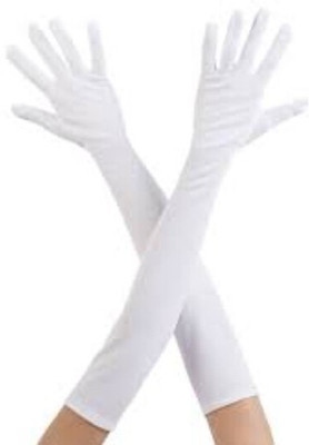 JusAwesm Cotton Arm Sleeve For Men & Women(Free, White)