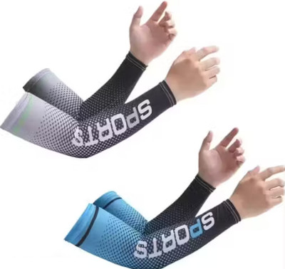 Shri Krishna International Nylon Arm Sleeve For Men & Women With Tattoo(XL, Multicolor)