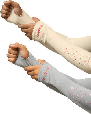 TVARRA Polyester Arm Sleeve For Men & Women(Free, Multicolor)