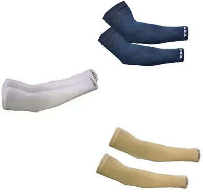 Benicia Nylon Arm Sleeve For Men & Women With Tattoo(Free, Blue, Beige, White)