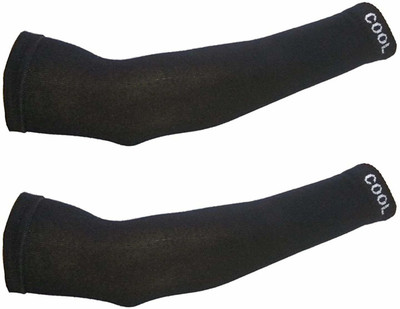 Creeknest Nylon Arm Sleeve For Men & Women(Free, Black)