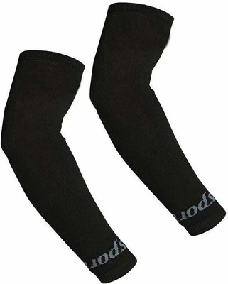 Onism Cotton Arm Sleeve For Men & Women(Free, Black)