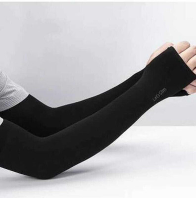 JD DASSSON ARM SLEVEES 1 PAIR Nylon Arm Warmer(Black)