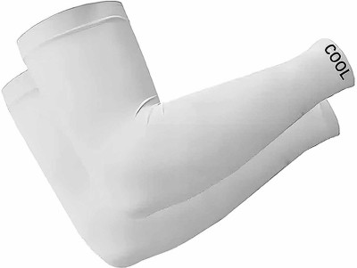 xoalt Cotton Arm Sleeve For Men & Women(Free, White)