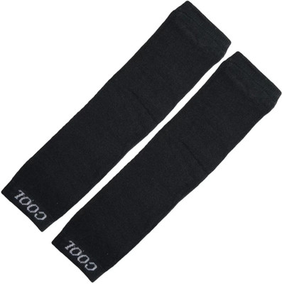 BABY4U black hand glove 001 Silk Arm Warmer(Black)