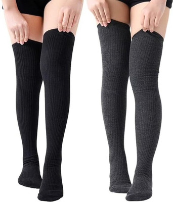 RINMAY Women Striped Knee High