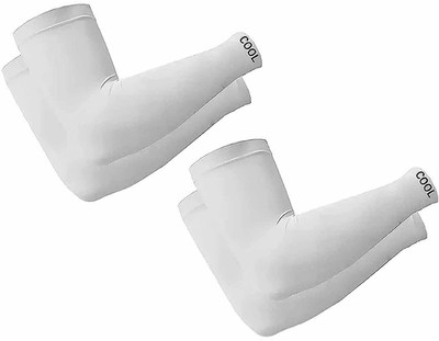 xoalt Cotton Arm Sleeve For Men & Women(Free, White)
