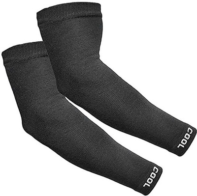 Missby Unisex Compression Arm Sleeves (Black, 01pcs) Cotton Arm Warmer(Black)