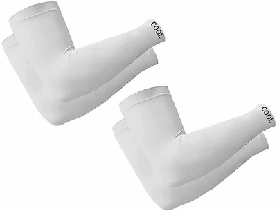 xoalt Cotton Arm Sleeve For Men & Women(Free, White)