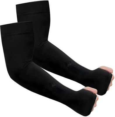 MODAROCK Polyester, Nylon Arm Sleeve For Boys & Girls(Free, Black)