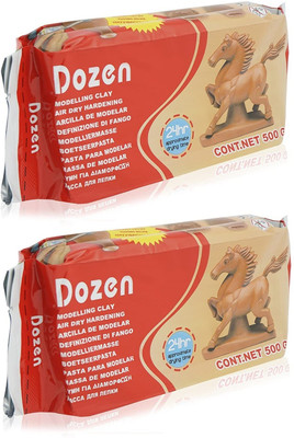 Da Novira Dozen 1 kg All-Purpose Air-Dry Modeling Clay for Art,Sculpting, Hand Modeling_01 Art Clay(1 kg)