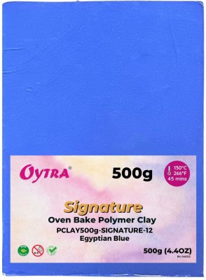 OYTRA Polymer Clay Oven Bake Clay for Jewellery Figurine Canes Making Egyptian Blue 12 Art Clay(500 g)