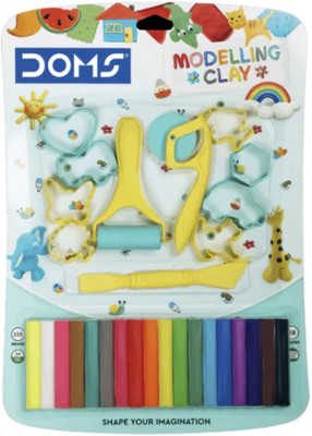 DOMS 8461 - DOMSIL MODELLING CLAY 18 SHADES Art Clay(0.3 kg)