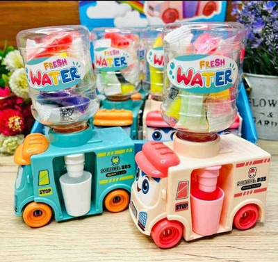 Bhive School Bus car Toy with Mini Water Dispenser pack of 1 Art Clay(200 g)