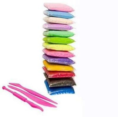 GUNNU Magic DIY Colourful Non-Toxic Modeling Air Dry Bouncing Clay with Tools Art Clay(0.3 kg)