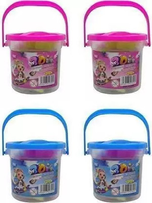 RIGHT SEARCH Bucket clay set-4 Art Clay(400 g)