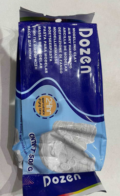 DOZEN AIR HARDING CLAY 500 GM WHITE Art Clay(500 g)