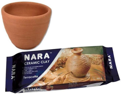 Artline Terracotta Ceramic Clay Pack of 2 – Heavyweight Clay for DIY Crafts & Decor Art Clay(500 g)