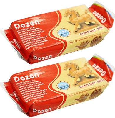 Da Novira Dozen 1 kg All-Purpose Air-Dry Modeling Clay for Art,Sculpting, Hand Modeling_03 Art Clay(1 kg)