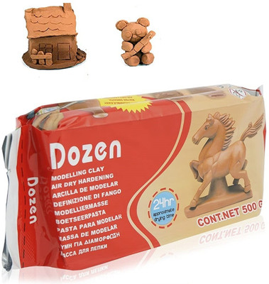 Da Novira Dozen 500gm All-Purpose Air-Dry Modeling Clay for Sculpting, Hand Modeling_04 Art Clay(0.5 kg)
