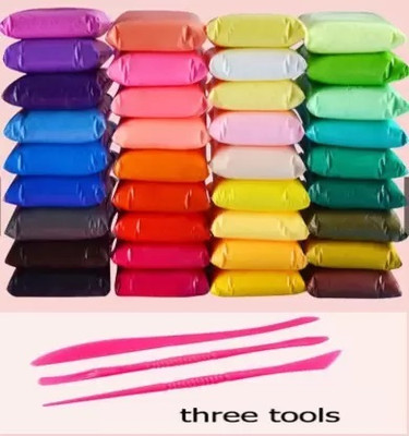 Eclet Colorful DIY Non Toxic Super Light Air Dry Modeling Clay For Kids (12 Units)A44 Art Clay(12 g)