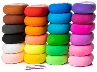 Eclet (Pack of 12) Air Dry Clay,Colorful Children Soft Clay,Creative Art Crafts-b Art Clay(100 g)