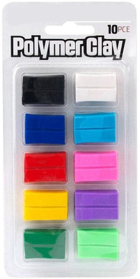Kreative Kraft 10 Color Polymer Clay Set for Jewellery Earrings Making Art Clay(0.5 kg)
