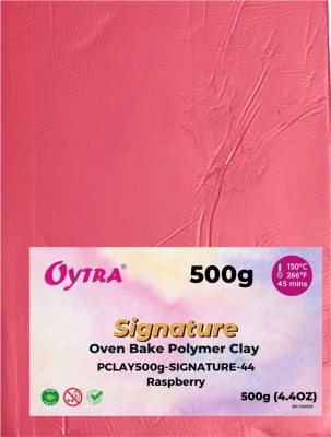 OYTRA Polymer Clay Oven Bake Clay for Jewellery Figurine Canes Making Crimson Red 02 Art Clay(500 g)