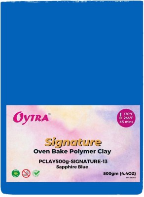 OYTRA Polymer Clay Oven Bake Clay for Jewellery Figurine Canes Making Sapphire Blue 13 Art Clay(500 g)