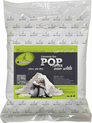 JK Art Plaster of Paris (POP) Gypsum powder 900g Art Clay(0.9 kg)