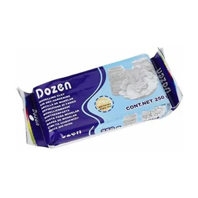 Magnemite Dozen Air Dry White Clays for Art, Sculpting & Kids' Projects Art Clay(250 g)