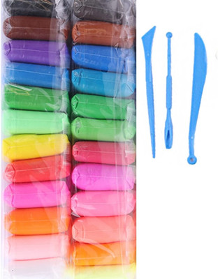 Eclet 12 Colors Modelling Clay with 3 Tools Art Clay(12 g)