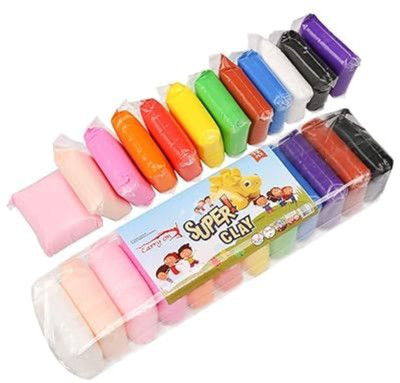 YAJNAS YAJNAS Art & Craft Clay Set – 12 Air Dry Pcs, Gift for Kids Art Clay(200 g)