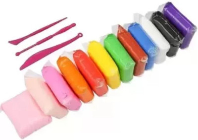 M.S TRADERS Non-toxic kids gifts air dry clay non sticky modeling clay with small tools Art Clay(100 g)