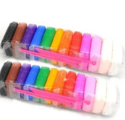 festaceleb traders Colorful Kids Ultra Light Modelling Bouncing Clay(Pack of 24 pcs). Art Clay(200 g)