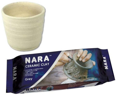 Artline Grey Ceramic Clay Pack of 2 – Heavyweight Modelling Material for DIY & Decor Art Clay(500 g)