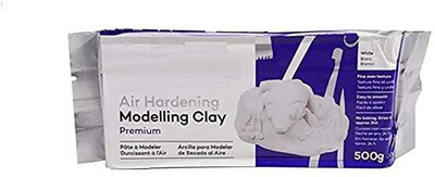 Adoere White Modelling Air Hardening Clay for Professional Modellers Artists Art Clay(500 g)