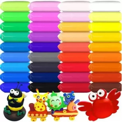 Eclet (Pack of 12) Air Dry Clay,Colorful Children Soft Clay,Creative Art Crafts-WE Art Clay(100 g)