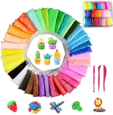 Eclet Clay Set of 12 Colours Air Dry Clay for Kids DIY Ultra Light Modelling