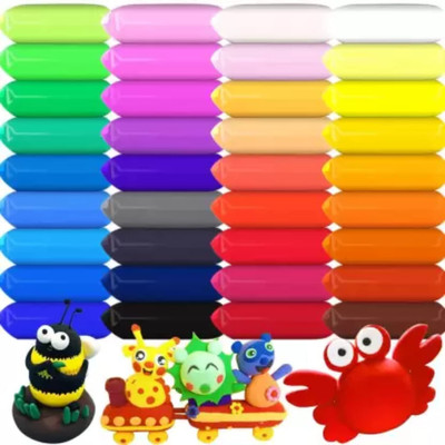 Eclet Colorful DIY Non Toxic Super Light Air Dry Modeling Clay For Kids (12 Units)A171 Art Clay(12 g)