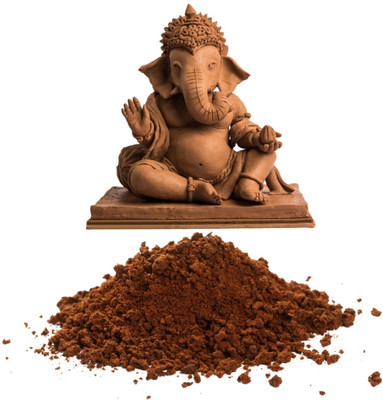 Saki Redolence Organic Terracotta Mitti Powder for Sculpting/Pottery, Ganpati Bappa Idol-Making Art Clay(2 kg)