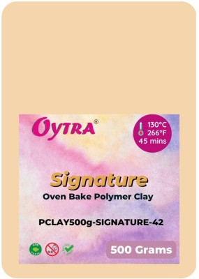 OYTRA Polymer Clay Oven Bake Clay for Jewellery Figurine Canes Making Pale Honey Skin Art Clay(500 g)