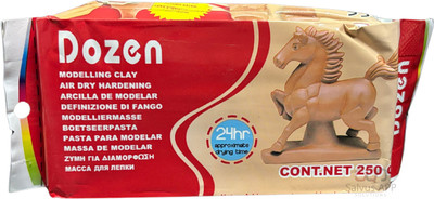 Salvus APP SOLUTIONS Dozen Modelling Clay_Brown_1 Pc Art Clay(250 g)