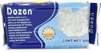 Kreative Kraft Air Dry Hardening Clay | 500g White Clay Art Clay(0.5 kg)