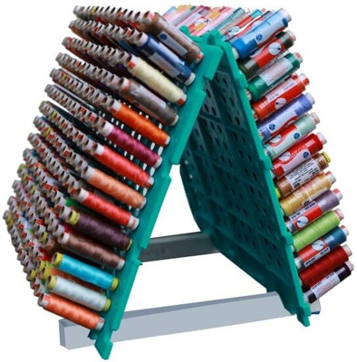 BharatSS Thread Rack Wall-Mounted Plastic Thread Holder Pack of 2